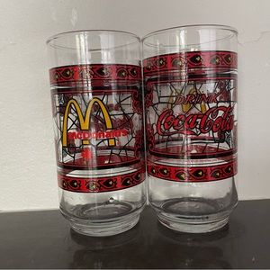 Vintage McDonald's Drink Coca-Cola Collectable Drinking Glass